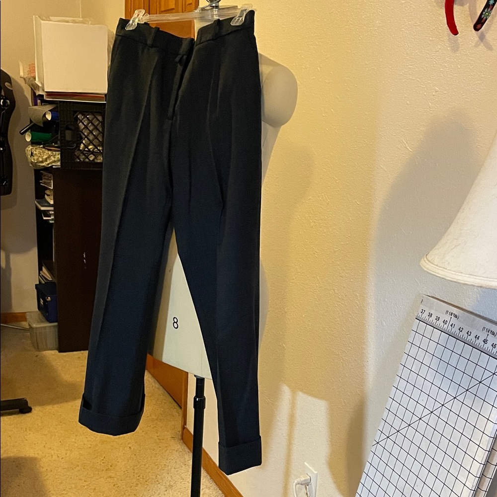 Classic Black Straight Leg Women's Pants